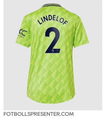Manchester United Victor Lindelof #2 Tredje Matchtröja Dam 2022-23 Kortärmad